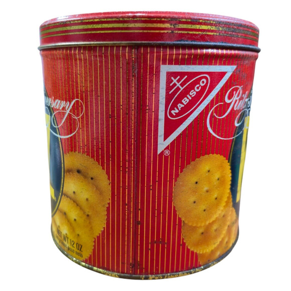 Ritz Crackers Collector Tin Vintage 1984 Nabisco 50th Anniversary USA 6"x6" - Picture 4 of 11